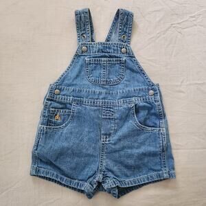 Vintage Gap Denim Shortalls 6-12 months